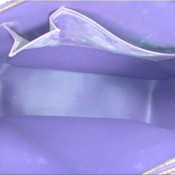 Authentic Louis Vuitton LV Hand Bag M91081 Sutton Purple/Bronze Vernis 2104323. - Picture 8 of 9